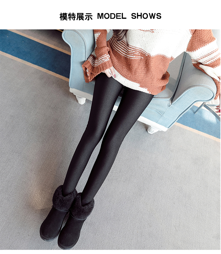 500 gram mùa đông cỡ lớn quần cashmere cạp cao cộng với nhung dày bước chân ấm áp mặc quần legging shop thời trang nữ