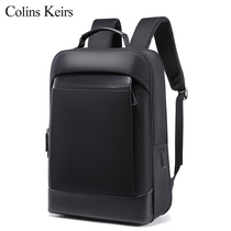 Collins Keirs double shoulder bag male business large capacity computer backpack travel texture multifunctional student bag