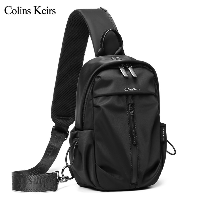 Colins Keiirs Chaos Chest Bag Men Brief small Shoulder Bag Single Shoulder Sports Purse Multifunction Diagonal Satchel Bag