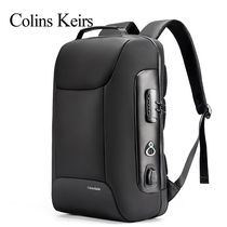 Collins Keirs anti-theft backpack mens large capacity business simple leisure travel 15 6 inch computer backpack