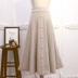 Mùa thu đông mùa thu retro dành cho nữ chân váy dài xếp ly Váy
