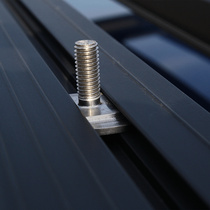 Rhino luggage rack off-road vehicle flat frame lock platform T-type screw alloy fixed track bolt ring nut