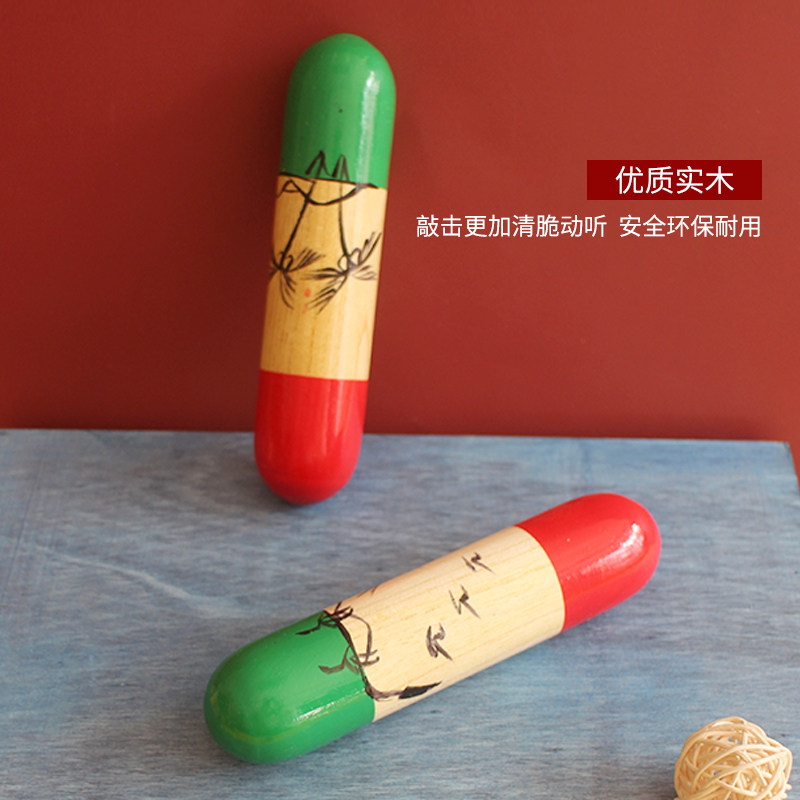 Orff musical instrument percussion instrument wooden sand barrel coconut tree sand barrel sand hammer kindergarten teaching aids primary school