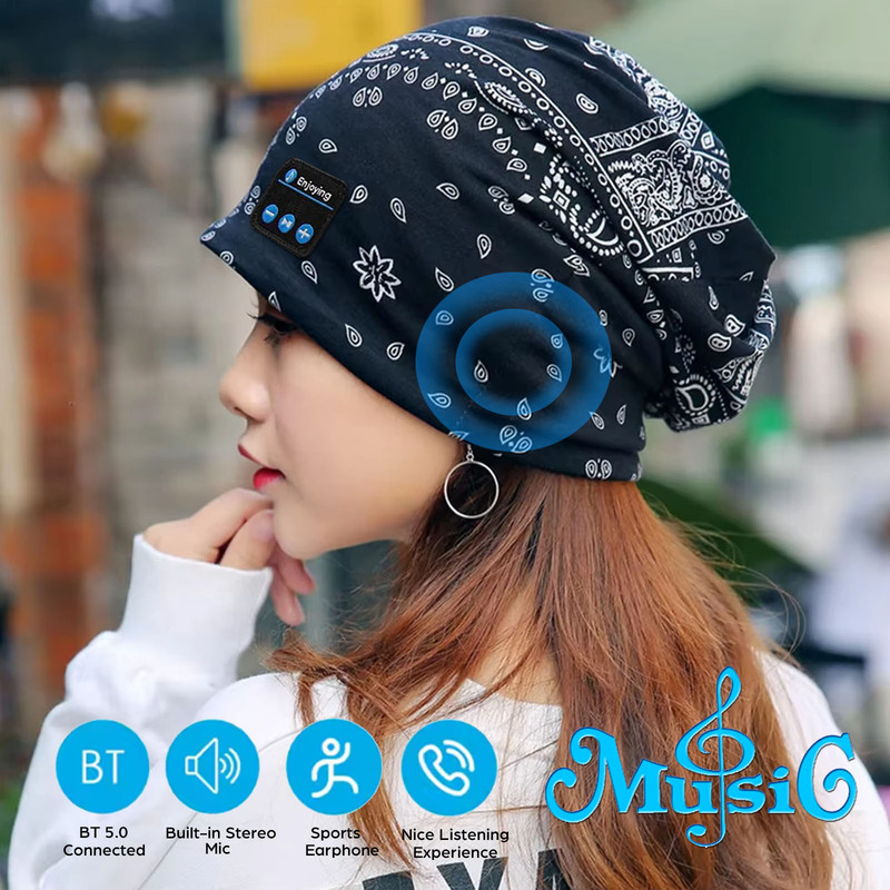 Bluetooth Headset Air Conditioning Cap, Detachable and Washable Head-Mounted Music Cap, Open-Ear Headphones for Listening to Music, Sports, Postpartum Care Cap Bluetooth Headset Air Conditioning Cap, Detachable and Washable Head-Mounted Music Cap, Open-Ear Headphones for Listening to Music, Sports, Postpartum Care Cap