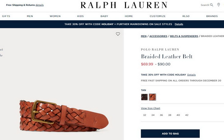 Polo first layer cowhide woven belt men and women general foreign trade cowhide belt soft counter on sale