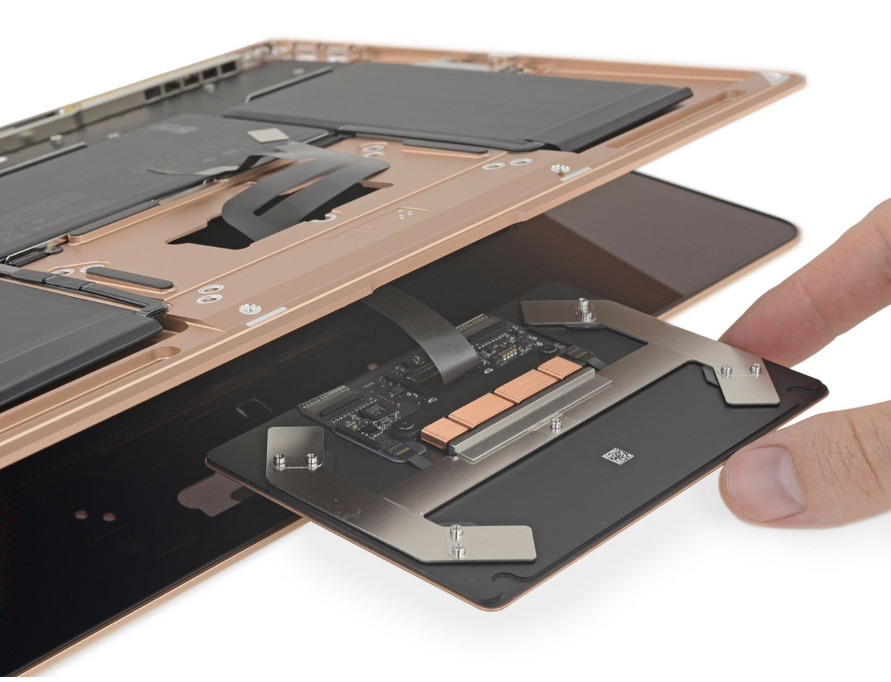 2018～19年款13英寸Retina版本MacBook Air拆解A1932触摸鼠标板更换教程 821-01833-02 for MacBook Trackpad Have Gray/Gold/Silver