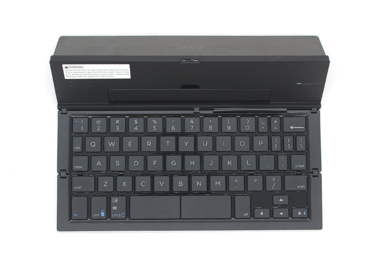 美国ZAGG Pocket keyboard 折叠超薄金属可充电无线键盘评测说明书带支架博通蓝牙3.0 QTG-ZKPS