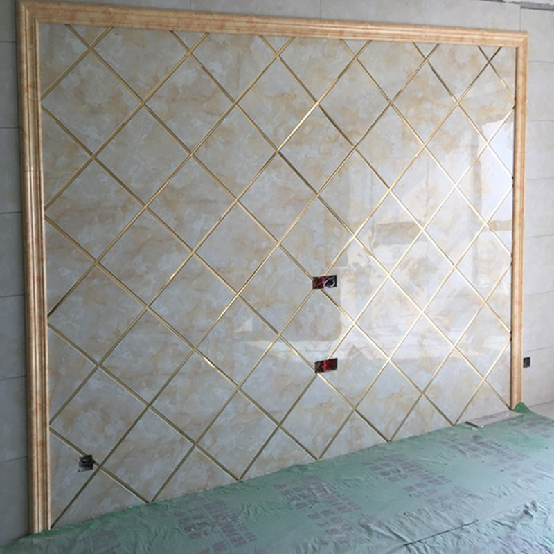 Stone-plastic imitation marble Living room TV Background wall Decorative Line Door Pocket door Door Frame Styling Line Waist Line 8cm