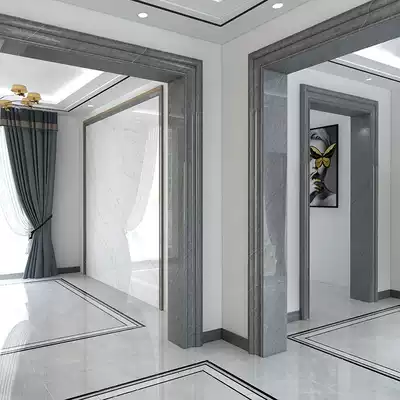 Door cover edge line finished custom door frame door opening balcony pass decorative frame tile imitation Dali stone 8cm