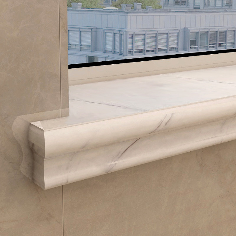 Balcony window sills edged stone plastic window sill panel self-adhesive window cover hemmed window frame window frame tile waist line window