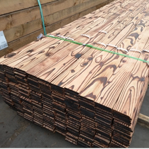 Southern pine outdoor deep anti-corrosion wood floor Finnish wood plank carbonized wood pillar ancient building wood square wood plank