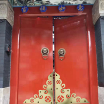 Antique door pure copper corner old-fashioned large wooden door decorative corner beading corner flower courtyard Ruyi threshold customization