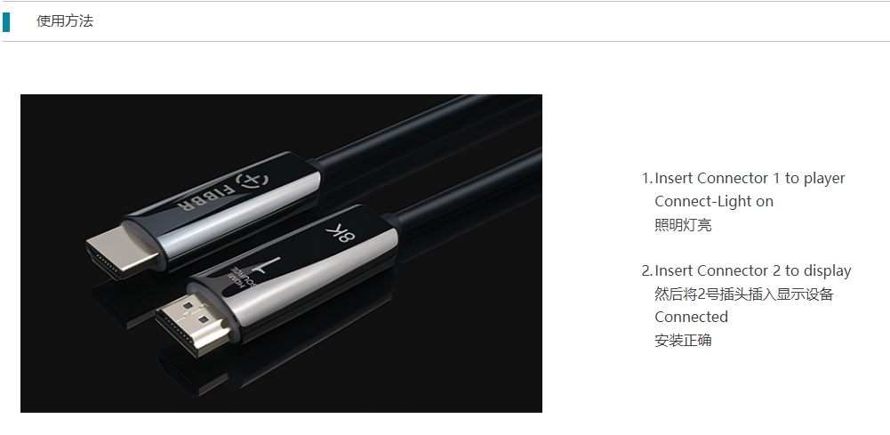 Кабель HDMI fibbr菲伯尔ultra pro/pure光纤hdmi线2.1版8k60hz高清10/15/20米