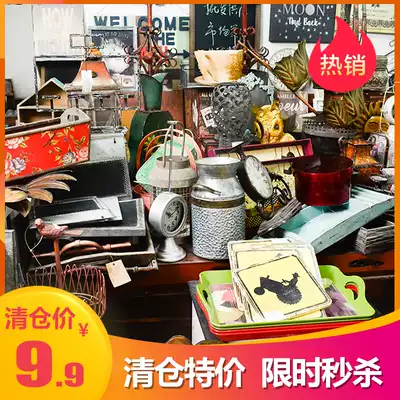 Special deal with only 9 yuan home decorations antique old craft wrought iron wood gardening groceries hanging parts
