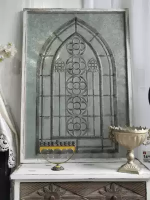 Designers exported to the United States HOBBY bed and breakfast soft Moroccan style large solid wood wrought iron relief wall hanging