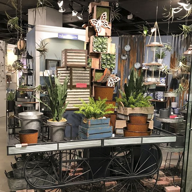 Great collection of solitary products-French style rural wind home Villa Courtyard Antique made of old garden art wood flower pots floral