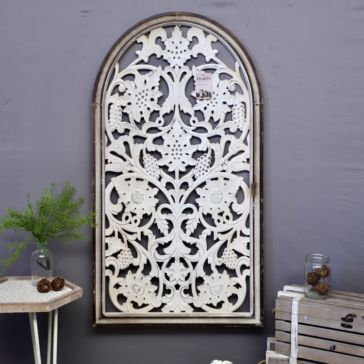 Designer CBK Moroccan style homestay studio wooden old carving craft wall decoration fake window wall hanging