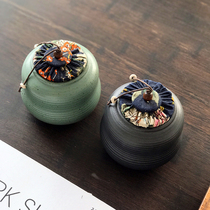  Tea ceremony Tea pot Kung Fu tea set Tea pot Household handmade tea set Ceramic jar Simple Japanese style
