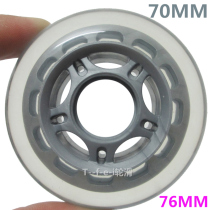 Clearance 76MM in-line transparent wheel roller skates Pu wheel rubber wheel electric unicycle wheel skating wheel