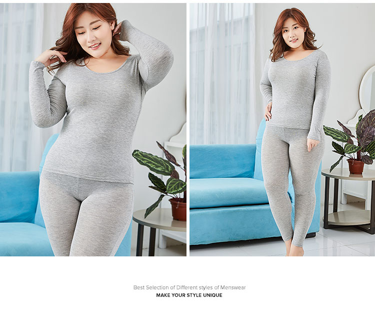 Quần lót nữ kích thước lớn phần mỏng chất béo mm modal cotton cộng với phân bón để tăng đáy quần áo mùa thu quần dài 200 kg đồ pijama