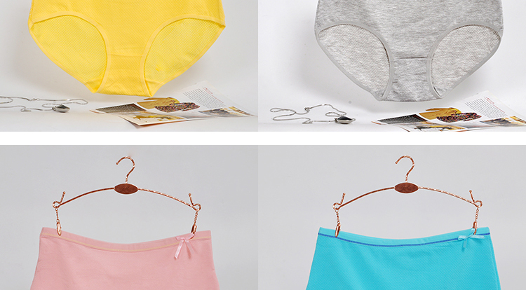 XL lưới thoáng khí eo cao đồ lót cotton lỗ thông hơi tam giác quần cộng với quần béo nữ quan lot nu dang dui