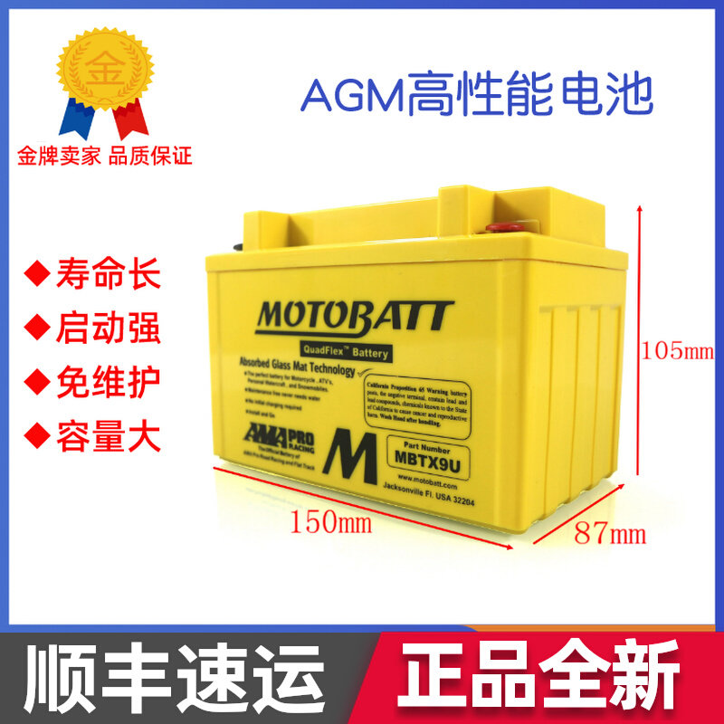Benali 500cc cub Jinpeng TRK502 BJ500GS-A motorcycle 12V battery maintenance-free dry battery