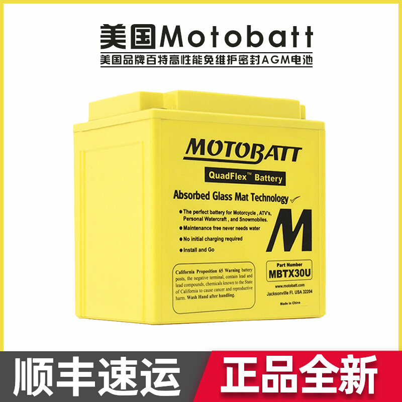 Harley big gliding road king BMW R18 Polaris Bombardier motorboat ATV 30A battery battery