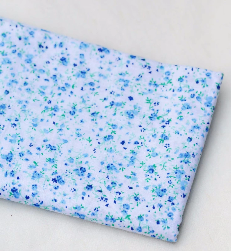 DIY vải bông thủ công vải cotton màu xanh hải quân bộ 25 * 25CM / 50X50CM