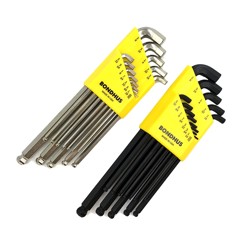 BONDHUS US Bolton English Narrow Space Short Head Arm Inner Hexagon Wrench Suit 16537 16737-Taobao
