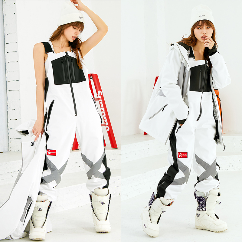 sXnXoXw waterproof thick snow pants with ski pants plus velvet warm veneer pants double board for men and women