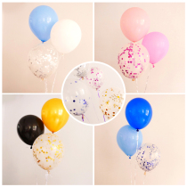 ins net celebrity transparent sequins Childrens birthday year-old full moon New Year decoration decoration Wedding room party balloon group
