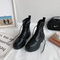 Martin Boots Woman Summer Thin 100 lap Inron fan car 2022 New spring and autumn handsome with small short boots