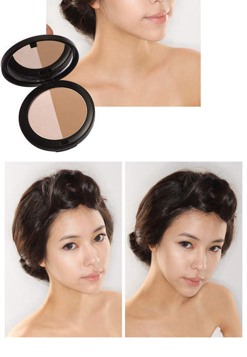 Hàn Quốc chính hãng stylenanda 3CE năng lực sửa chữa hai màu bột bóng mũi, tằm nằm, phấn highlight highlight mắt