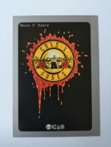 Early light music card Guns N Roses gun and rose band physical shot