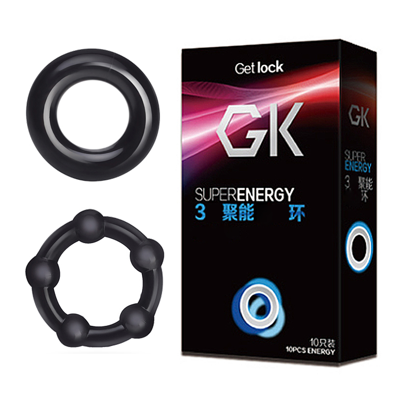 GK men's sexy durable lock fine ring couple orgasm condom ring foreskin blocker adult sex products