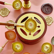 Hot paint seal small furnace candle spoon set melting wax sealing tool fire paint furnace candle holder flame paint spoon