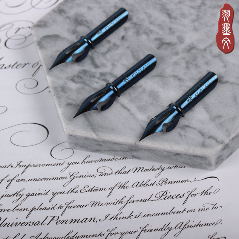 English Calligraphy Dip in Pen Tip Import Copperplate New Hand Round Body Flower Body Pumpkin Hiro40 Speed Remember Tip