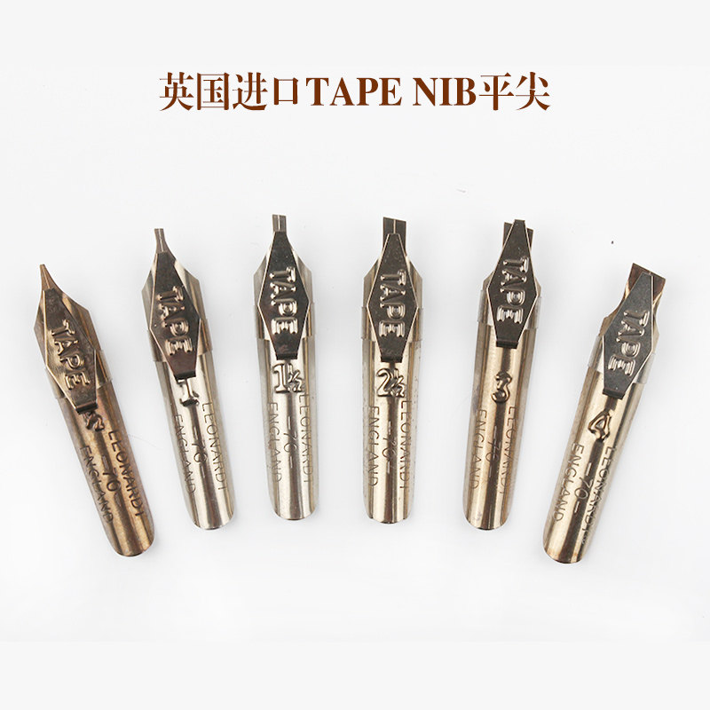 Gothic Body Dip in parallel pennies UK Tape Nib italian body English beauty workbill Duckbilled Calligraphy Pen