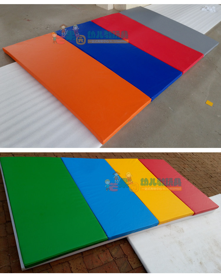 Развивающий коврик для ползания 儿童体能训练运动馆软体彩虹爬爬地垫四折垫五折叠婴儿拼接爬行垫 OTHER