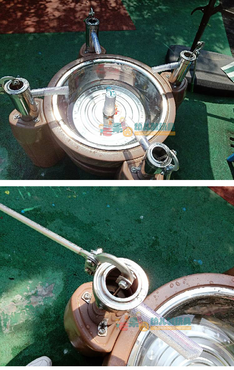 Игрушки для детского бассейна 幼儿园户外戏水玩具 儿童戏水台 压水机四人共享排水阀循环玩水台 OTHER