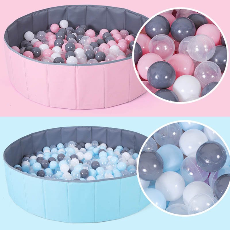 Children's round ball pool Baby folding fence Home Mini Popolpool Marine Ball feeling integrated training Toy equipment