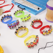 Orff musical instrument transparent hand-operated string bell kindergarten childrens music enlightenment toy sensory integration dance grasping bell