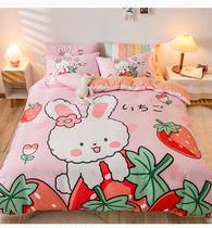 Pure Cotton Cartoon Bed Bedding 4 pieces of bed Ogasawara cotton Children boy girl bed linen 3-4 pieces cover