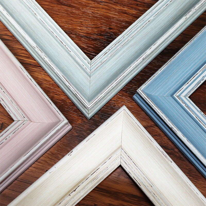 Retro swing table photo frame production European-style hanging wall idea big picture frame custom combined oil picture frame set up