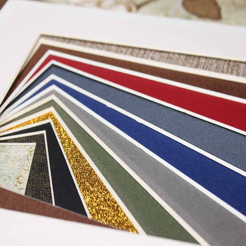 Photo frame frame cardboard custom custom round fan-shaped photo wall lining paper Mounting frame paper Color thickened cardboard
