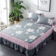 Khăn trải giường bằng vải cotton phong cách mùa hè Khăn trải giường bằng vải bông trải giường 1,8 m 1,5m chống trượt
