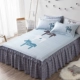 Cartoon giường bông váy trong một khăn trải giường mảnh 1,5m 1.8m bông nệm bụi nắp bảo vệ trượt khăn trải giường - Váy Petti