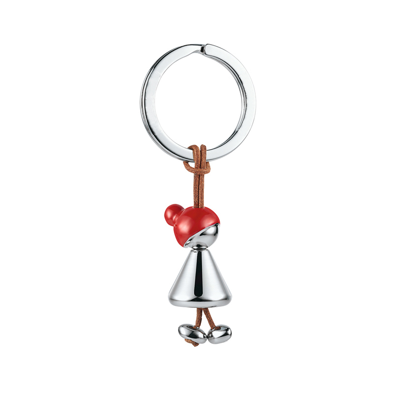 New Creative Little Red Riding Hood Keychain Pendant for Women, Cute High-End Car Key Couple Set, Birthday Gift