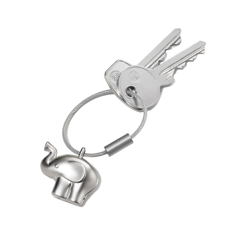 German Little Elephant Cute Keychain Couple Pendant Auspicious Creative Personalized Car Key Ring Men and Women Key Chain