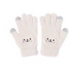 Демисезонные утепленные удерживающие тепло мультяшные перчатки для влюбленных, комплект, милый мобильный телефон, сенсорный экран